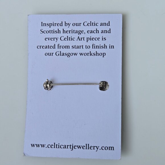 New! Celtic Art Scotland Pewter Scottish Thistle brooch pin - Picture 3 of 7